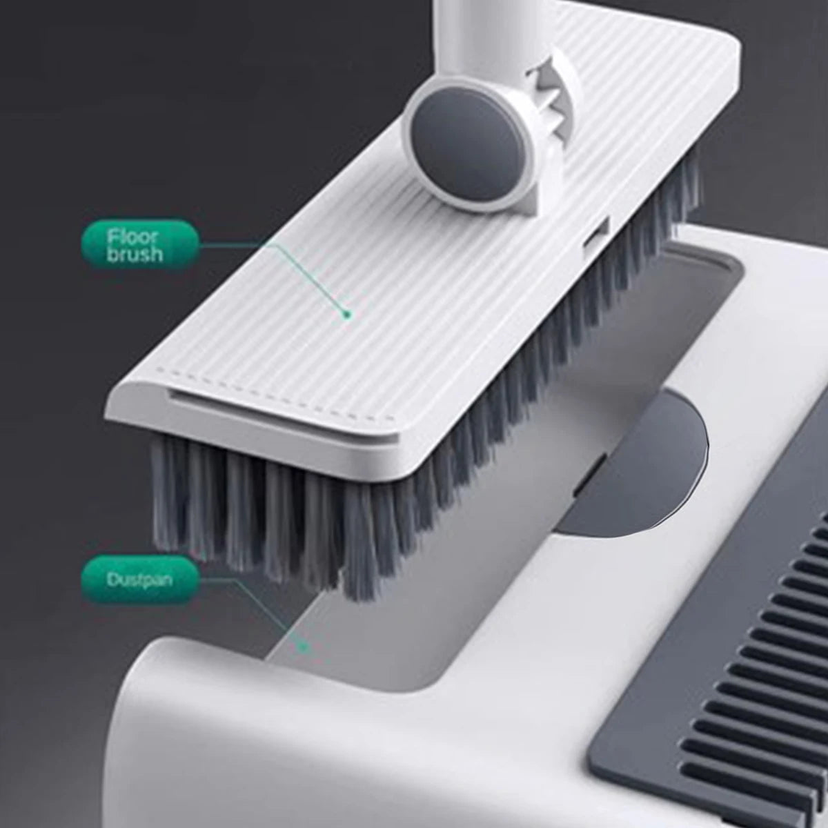 3-In-1 Broom And Dustpan Set For Home Office Dorm Cleaning