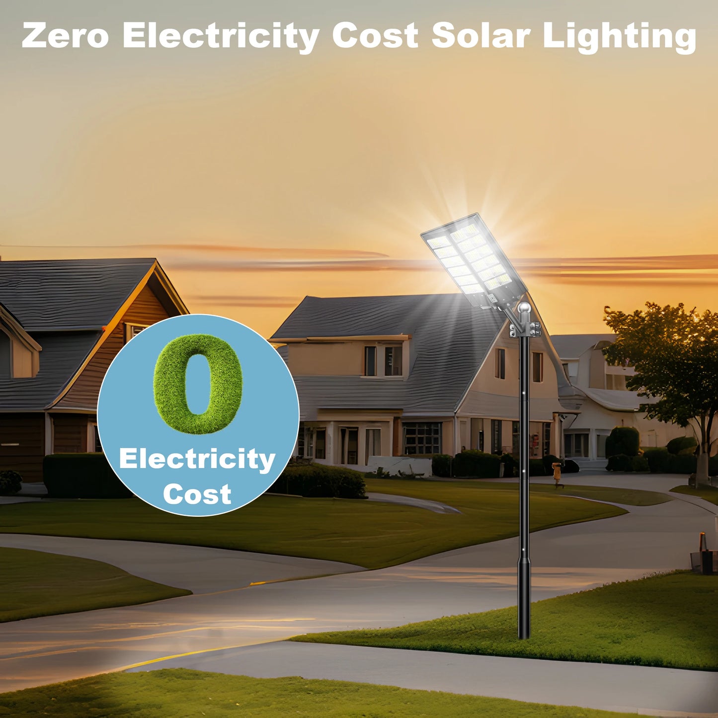 6000 Watt Solar Street Lights With Motion Sensor IP65 Waterproof