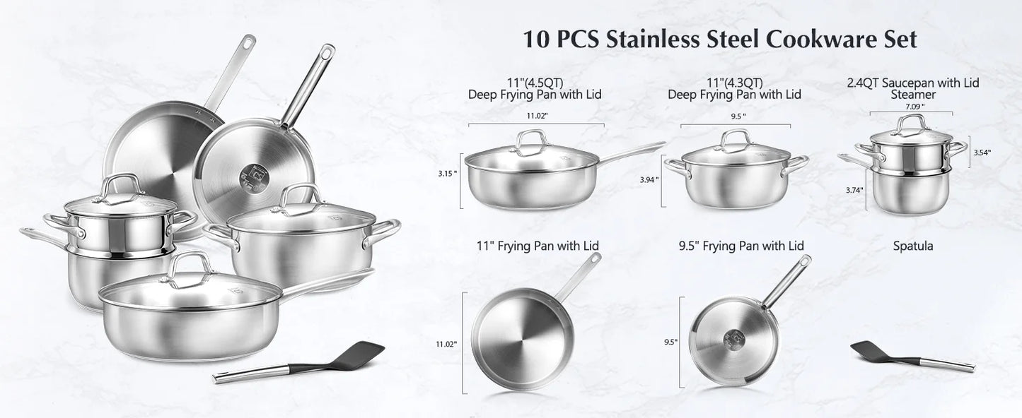 KOCH SYSTEME CS Stainless Steel Cookware Set For Professionals
