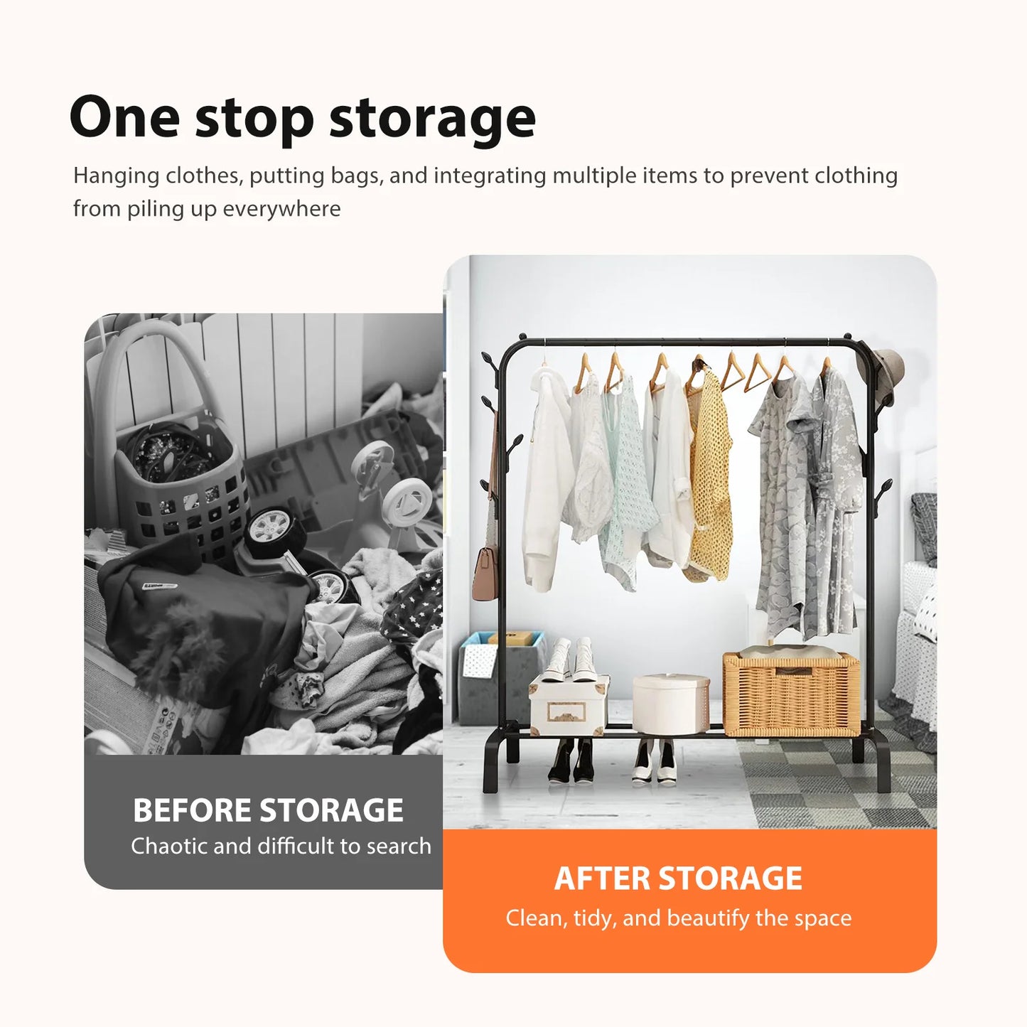 Hign-concerned Clothing Rack For Hanging Clothes Organizer
