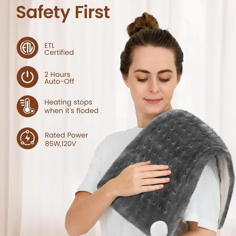 HAOYUNMA Heated Pad Electric Throw For Back Pain And Cramps