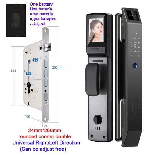 YKESDL 3D Face ID Door Lock With Camera Fingerprint