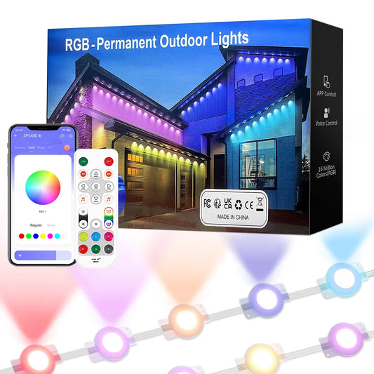 Aiopp Outdoor LED Strip Lights RGBIC With IP68 Waterproof