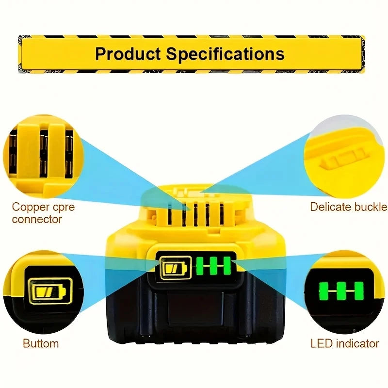 Hign-concerned 8.4Ah Replacement Battery for DeWalt 20V DCB Series