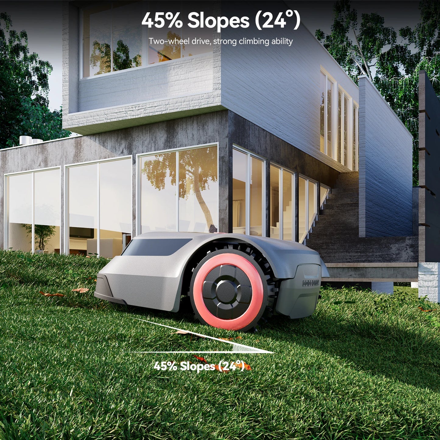 Redkey C TOF Robot Lawn Mower MGC1000 Automatic Charging