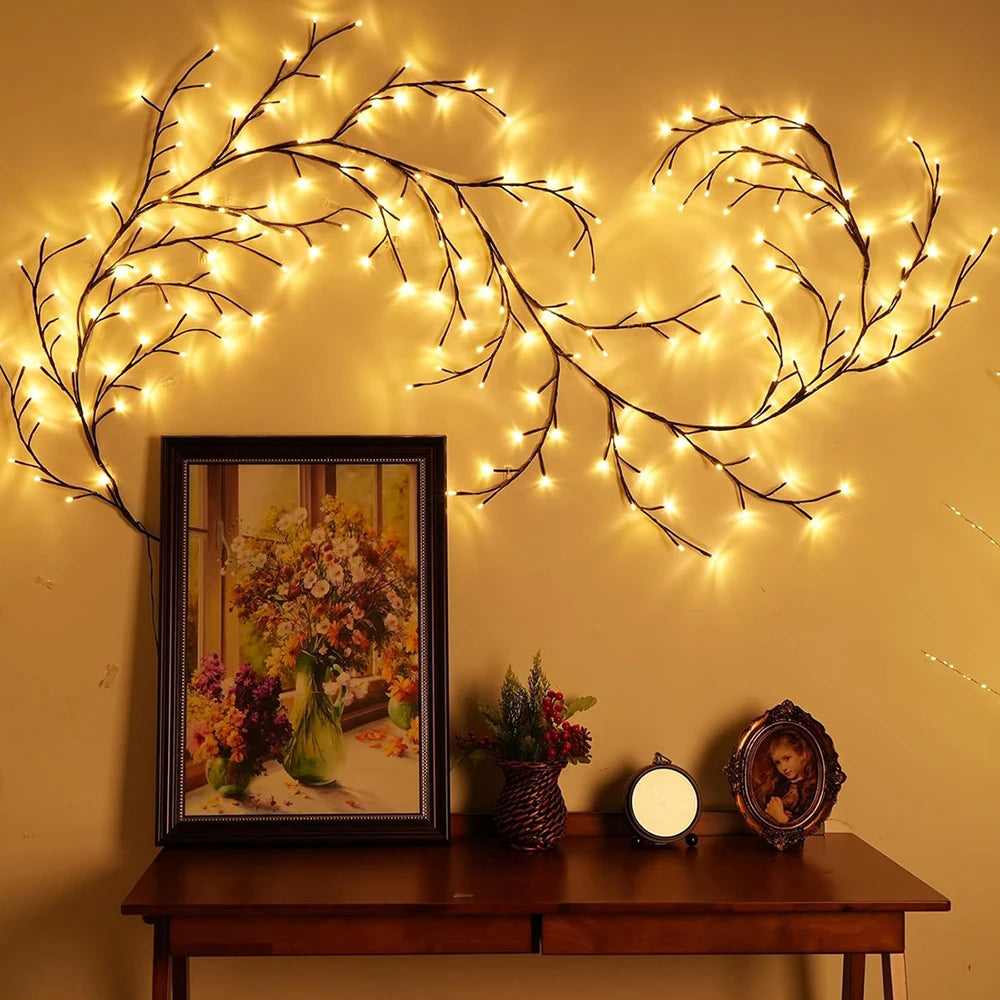WELPUR 96LED Solar Outdoor String Lights Tree And Vine