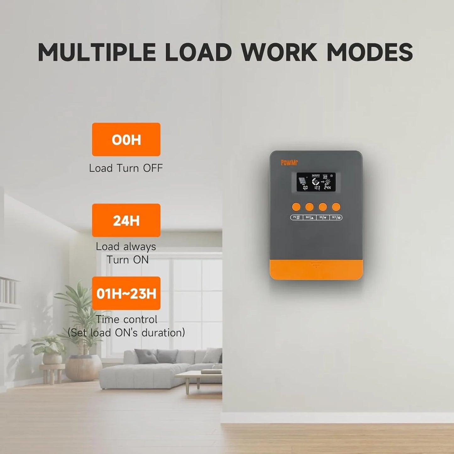 PowMr MPPT Solar Charger Controller 12V 24V 25A 35A 45A