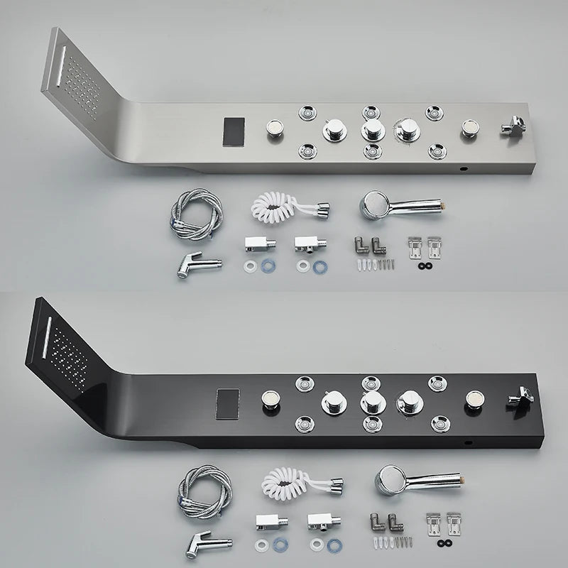 MYQualife LED Rainfall Waterfall Shower Panel System