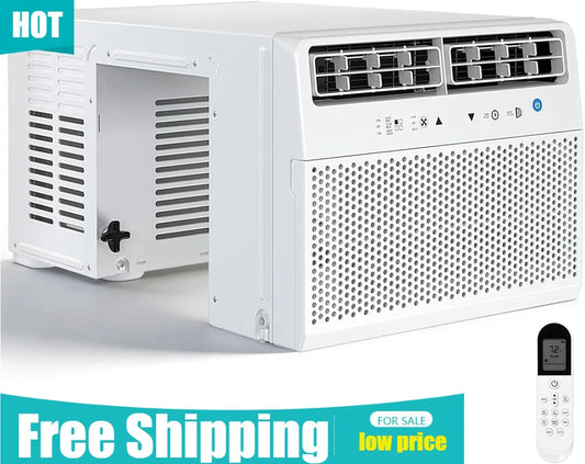 U-Shaped Window Air Conditioner 10000 BTU Cools Rooms
