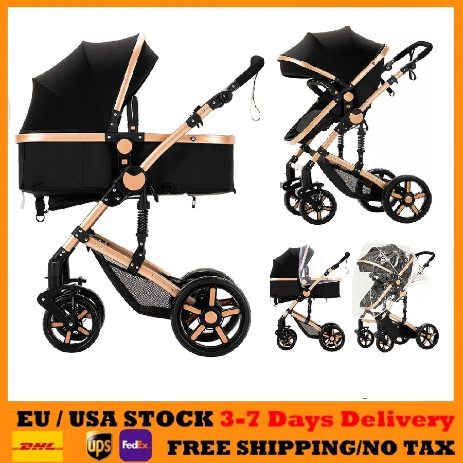 Supperbebe 2 In 1 Light Baby Stroller With Four Wheels