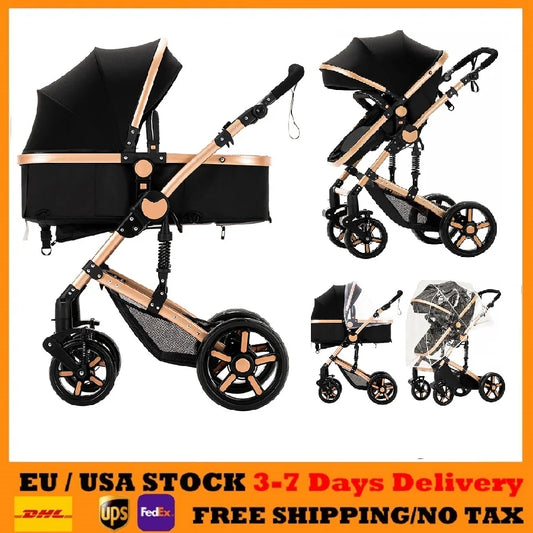 Supperbebe 2 In 1 Light Baby Stroller With Four Wheels