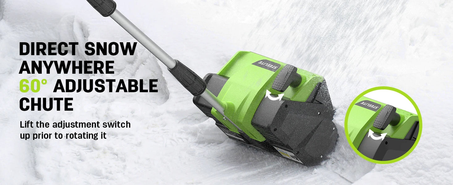 Deli 21V Cordless Snow Shovel With 4Ah Battery Performance