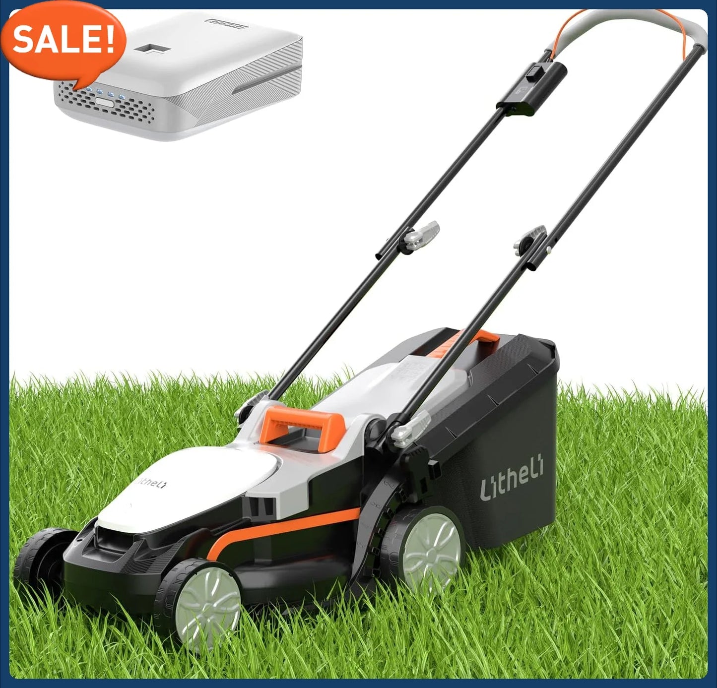 XMSJ Cordless Lawn Mower U20 Handy 20V 5 Height Adjustments
