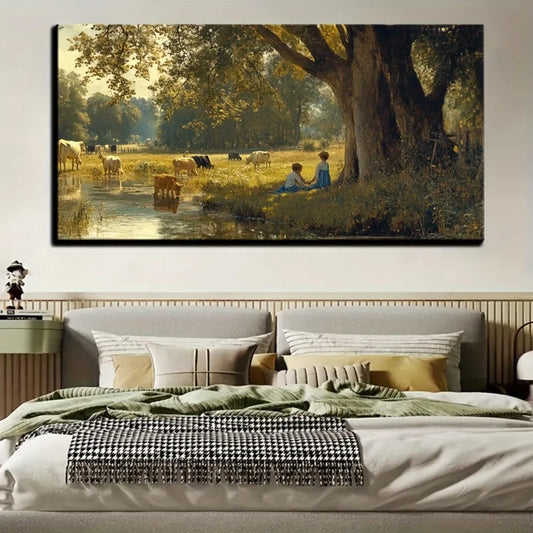 Hign-concerned Natural Scenery Victorian Decor Pine Frame