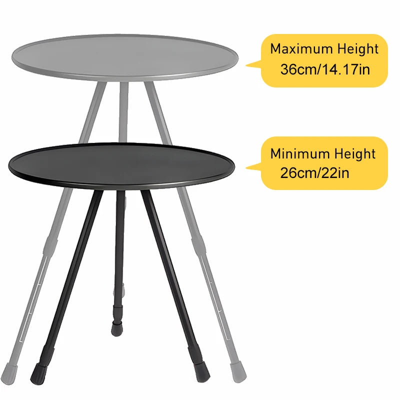 WestTune Outdoor Round Table Set With Mesh Bag Ultralight Portable