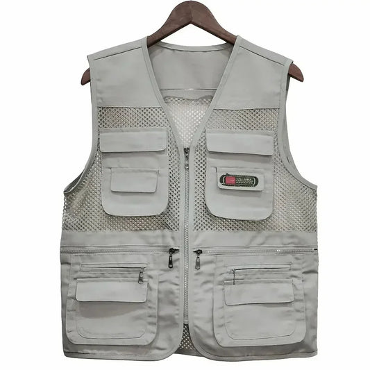 Breathable Mesh Outdoor Vest With Multi Pocket For Photography