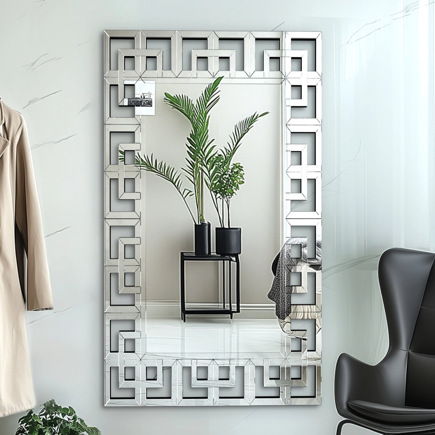 BORWART Grecian Venetian Frame Wall Mirror Modern Room