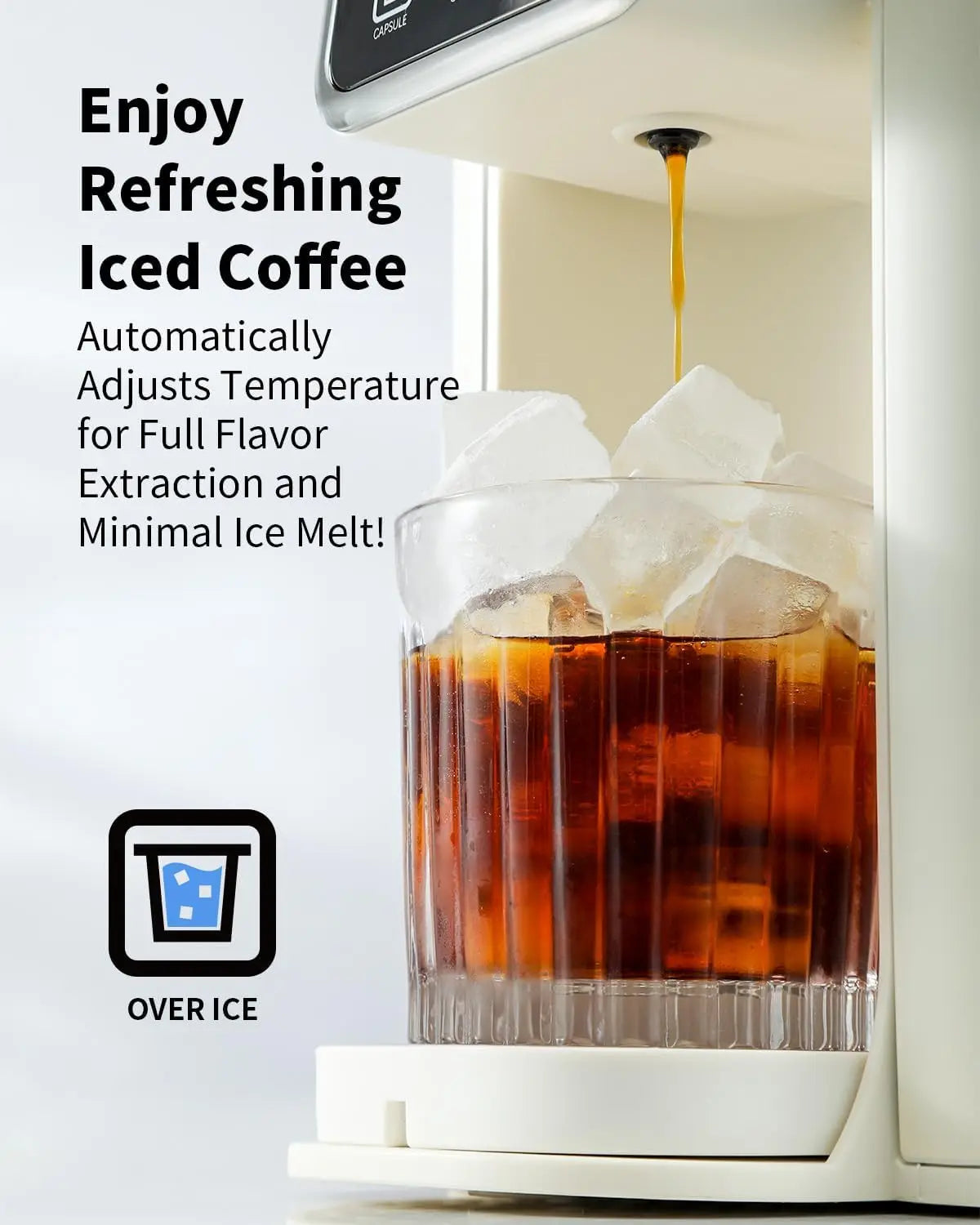 Iosn Hot and Iced Coffee Maker Single Serve for K Cup
