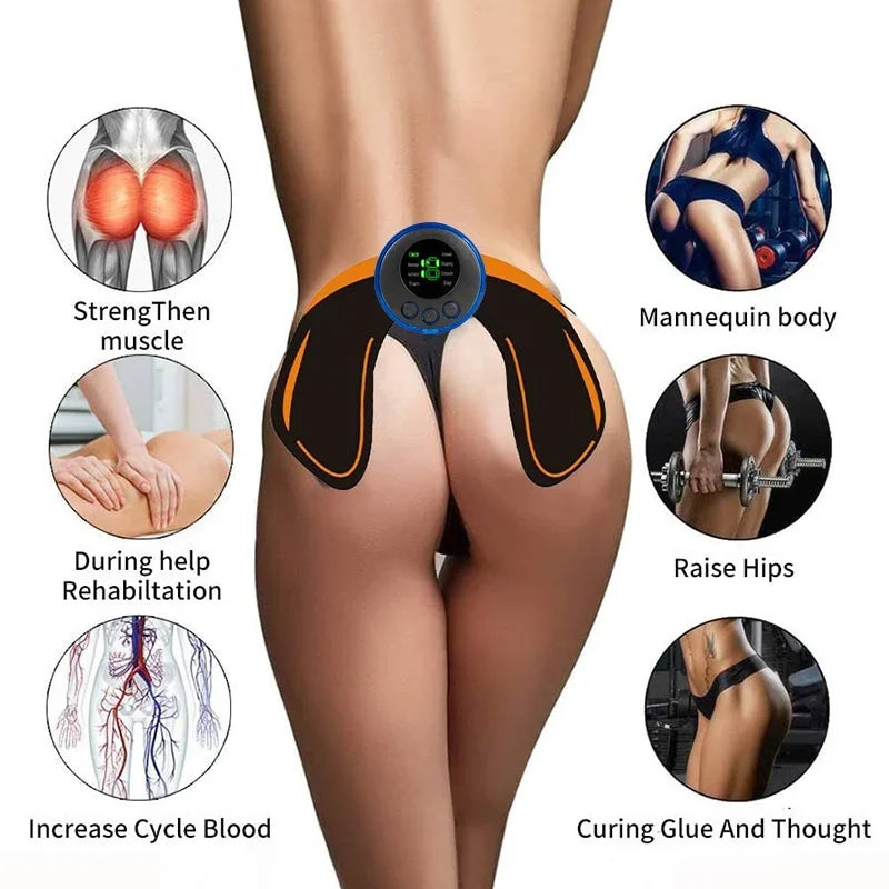 CAMMUO USB Rechargeable EMS Muscle Stimulator Hip Abdominal Trainer