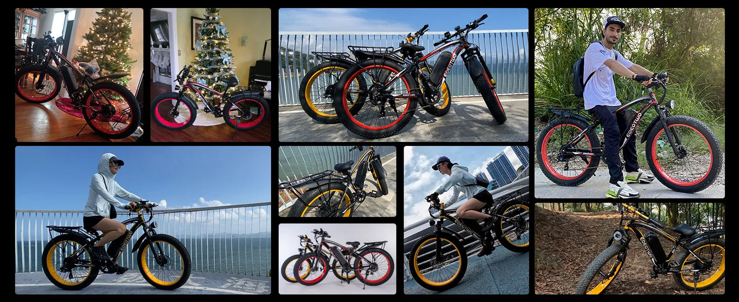 EOEOTWOC 1500W Electric Fat Tire Ebike 34MPH Mountain Bike