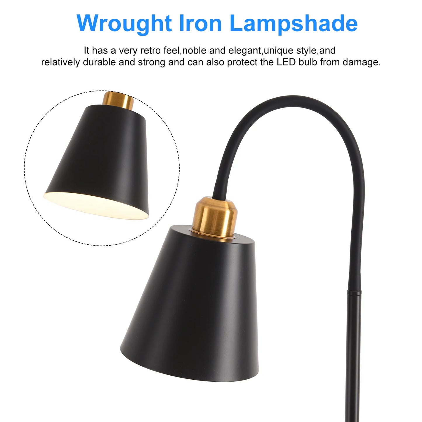 Hign-Concerned Modern Floor Lamp LED Standing Adjustable
