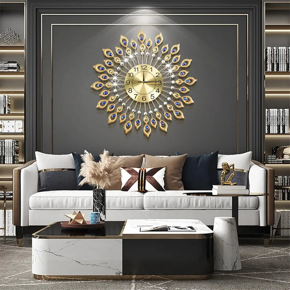 Hign Concerned Chemical Crystal Wall Clock Elegant Design