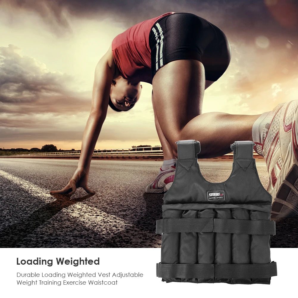 APWIKOGER Adjustable 50kg Weight Vest For Gym Workouts