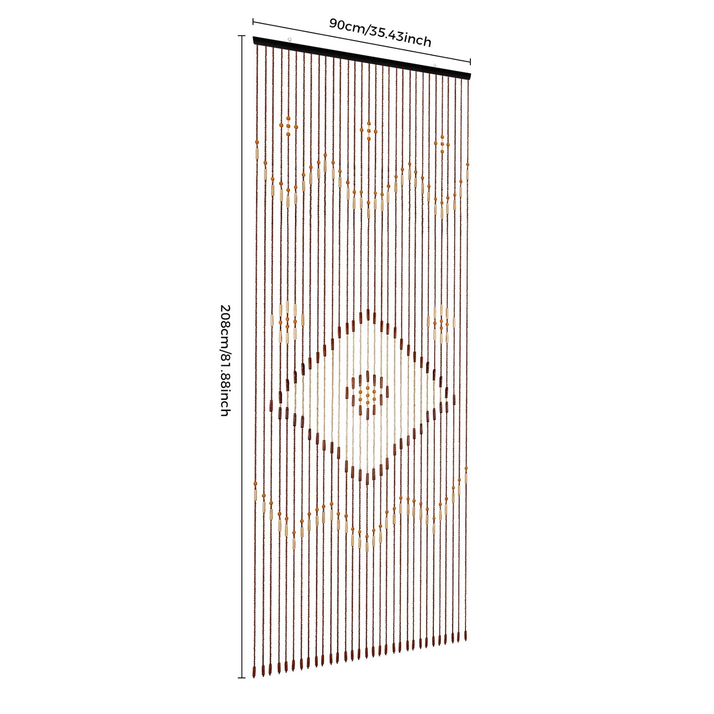 Zhejiang Wooden Bead String Door Curtain 31 Line Fly Screen