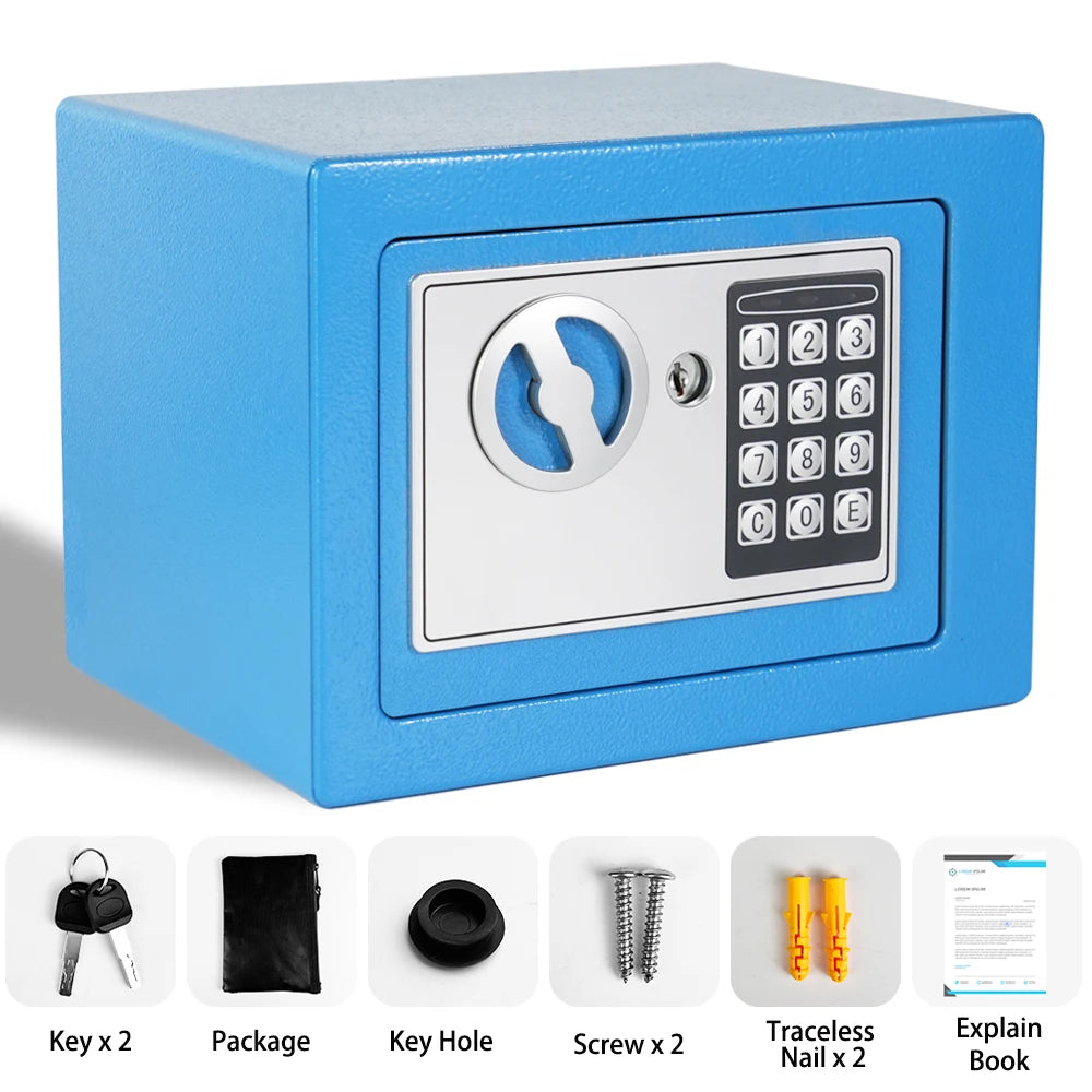 Fireproof Safe With Money Bag Digital Keypad Sensor Light