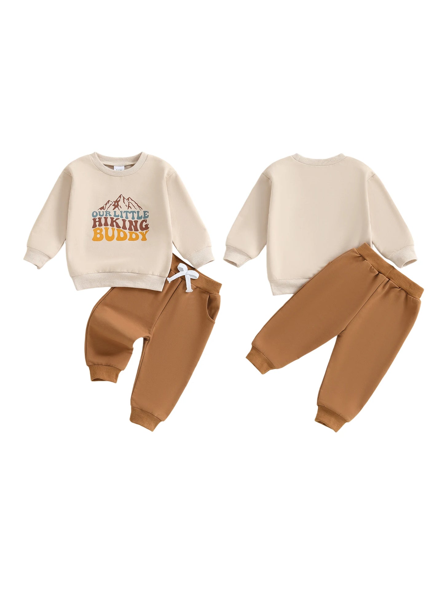 CN Guangdong Baby Girls Winter Set Animal Print Hoodie Leggings