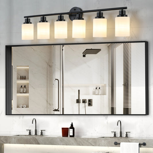 Vanity Light 4 5 6 Lights Frosted Glass Lampshades
