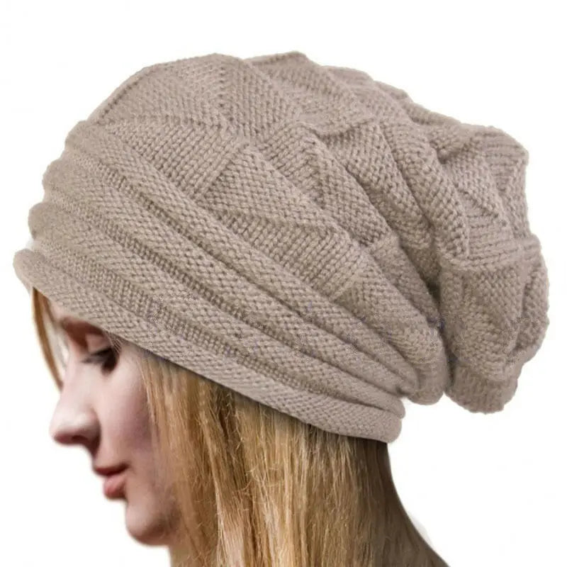 Unisex Winter Beanie Slouchy Knit Hat For Men Women