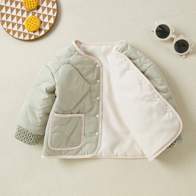 Guangdong Kids Quilted Puffer Jacket Hood Zipper Closure