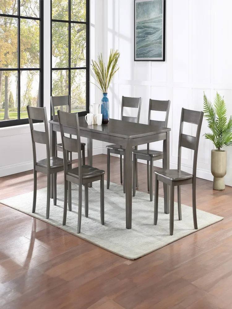 General Use Transitional Dining Side Chair Ladder Back Wood