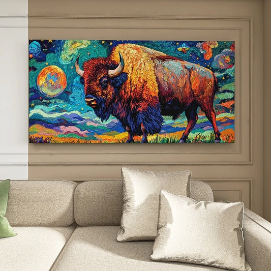 Hign-concerned Pine Solid Wood Frame Canvas Wall Art