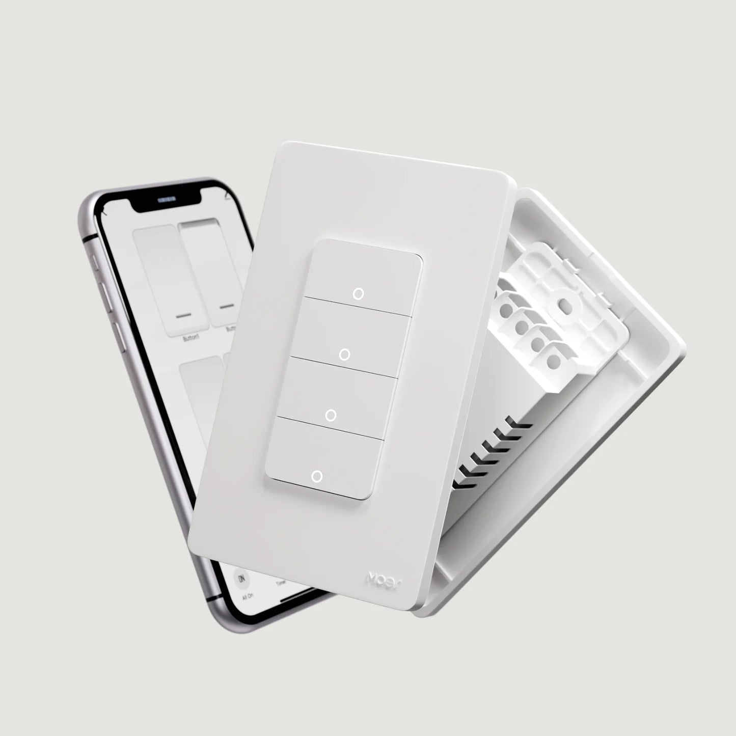 MOES Tuya WiFi Smart Light Switch US Single Pole Neutral