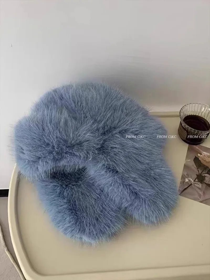 Zhejiang Imitation Mink Fur Bomber Hat Unisex Winter