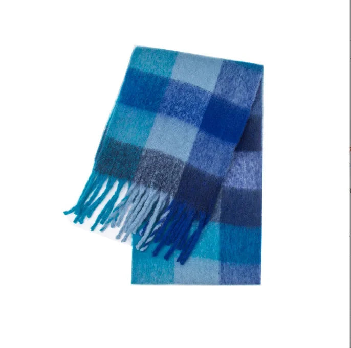 SENAIFEICN Winter Thick Warm Scarf Women Polyester Shawl