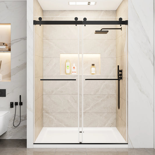Sh.Kl Frameless Double Sliding Shower Door With Glass