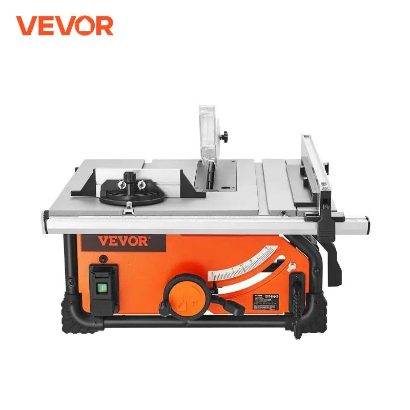 VEVOR Jobsite Table Saw 15 Amp Portable for DIY Woodworking