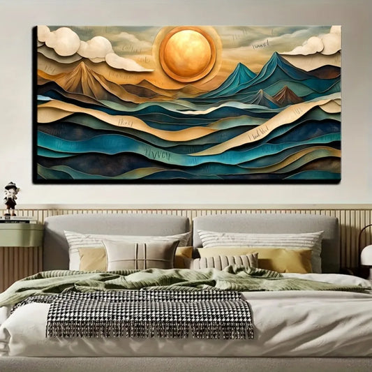 Hign-concerned Art Deco Geometric Canvas Wall Art Decor