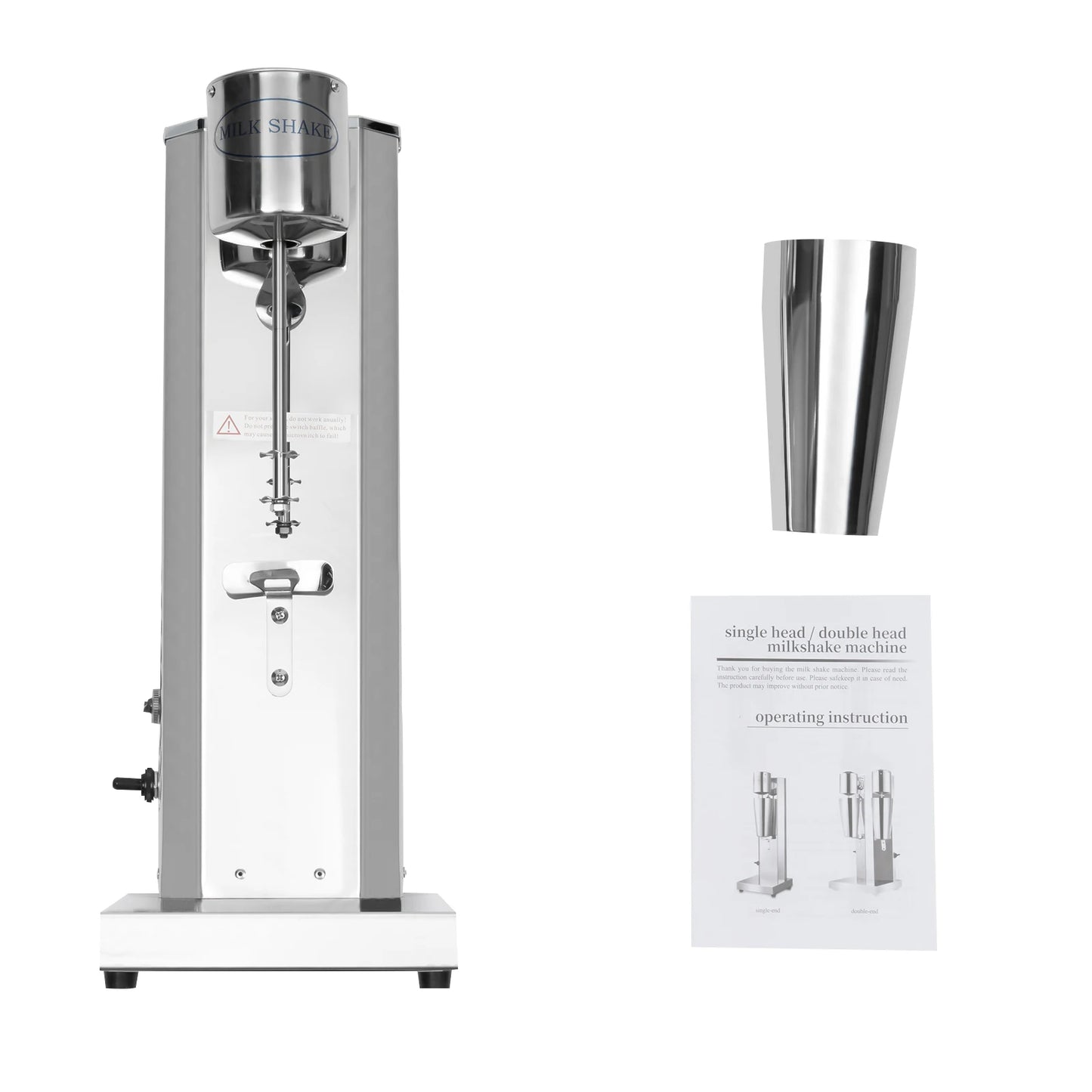 Bymaocar 180W Commercial Milk Shake Machine 18000rpm