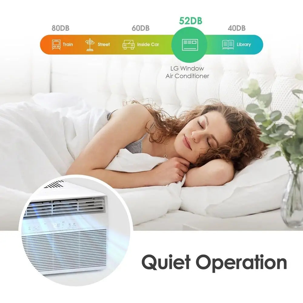 Window Air Conditioner 115V Remote Control 3 Speed Auto Restart