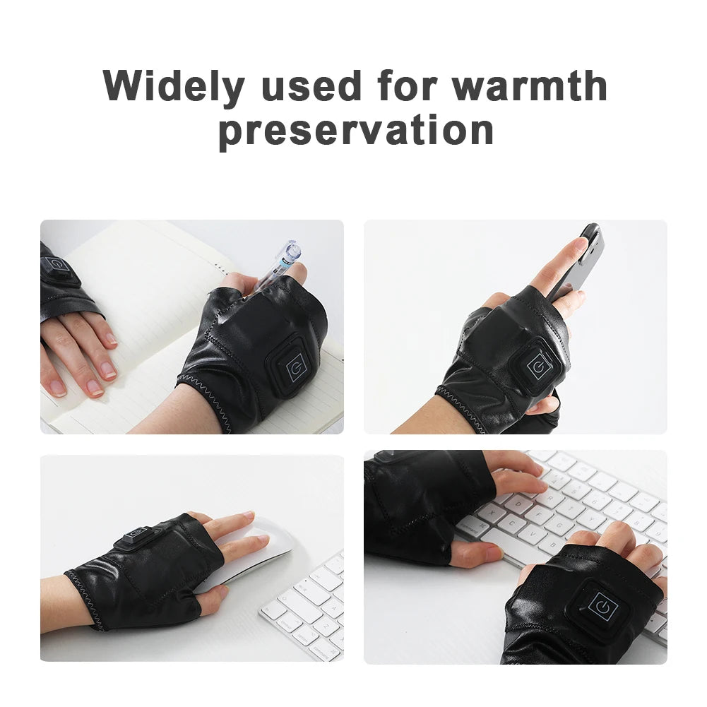 APWIKOGERCN Self Heating USB Rechargeable Electric Gloves