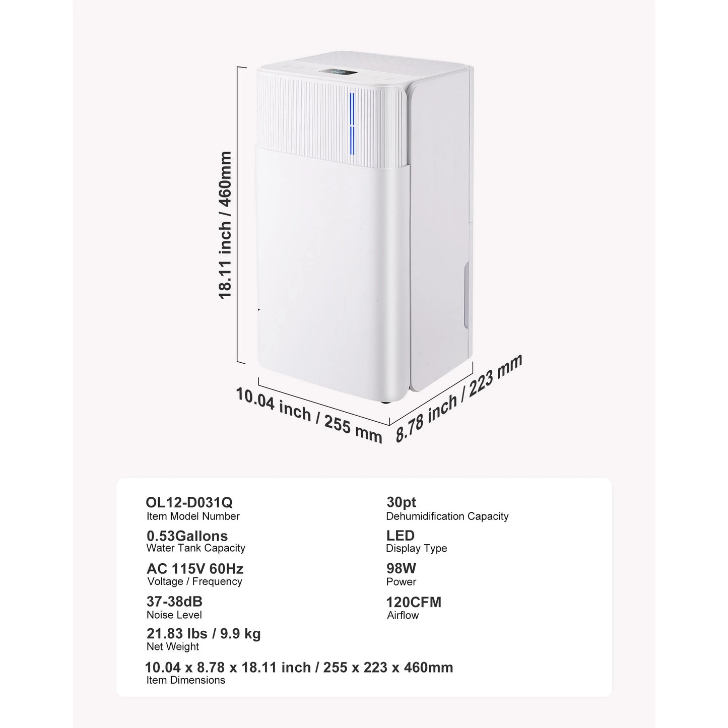 SucceBuy 52 Pint Dehumidifier For Home Basement Smart Humidity Control