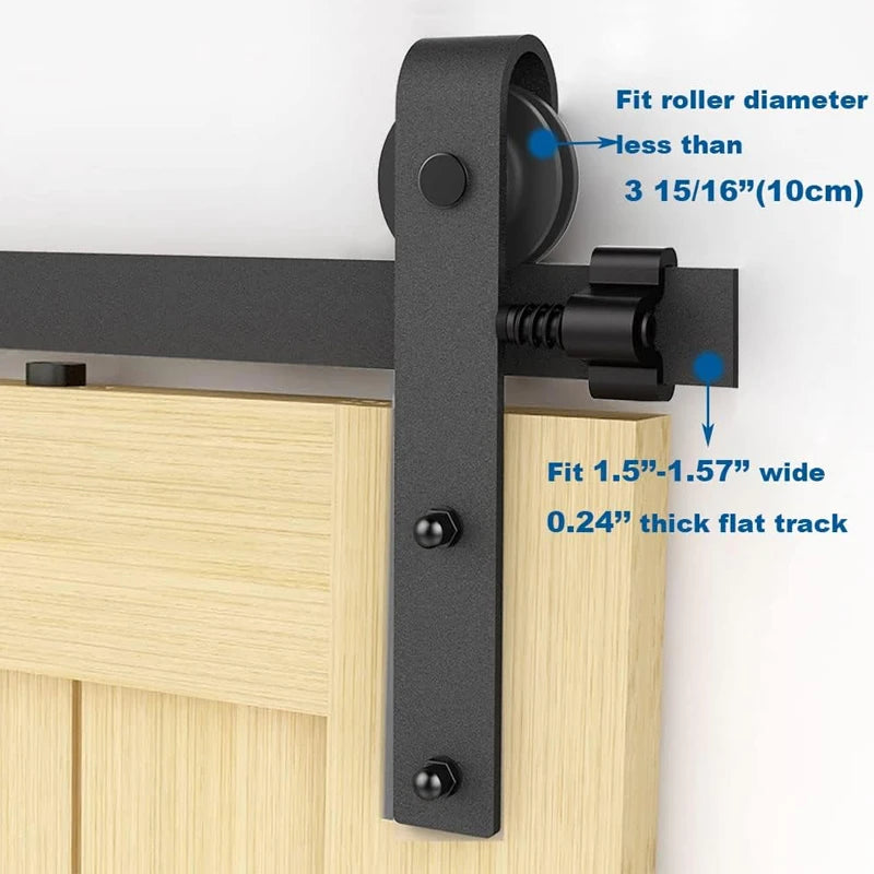 CCJHDIY Sliding Barn Door Hardware Track Kit Limiter