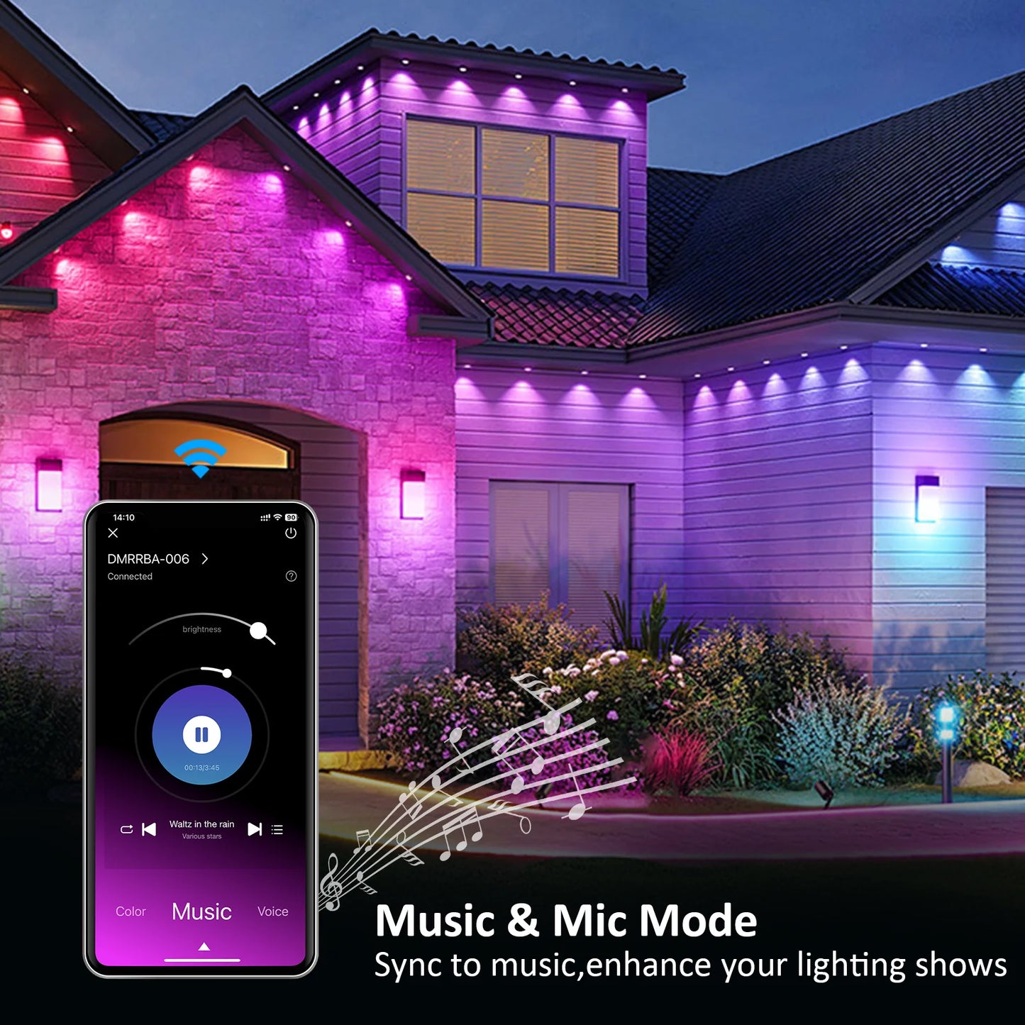 Aiopp RGB Outdoor LED Lights With App And Remote Control
