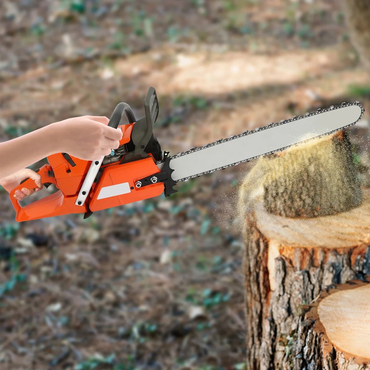 Gasoline Chainsaw 2 Stroke Engine For Wood Cutting Power