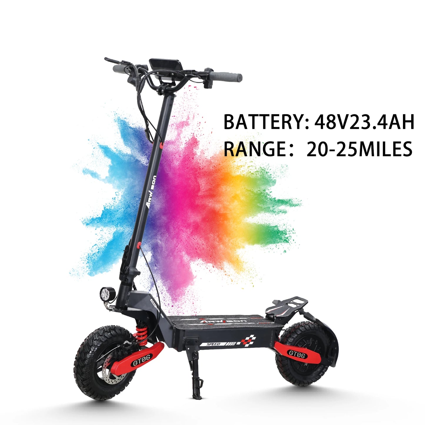Arwibon GT06 Foldable 1200W E-Scooter For Adults Max Speed 25MPH
