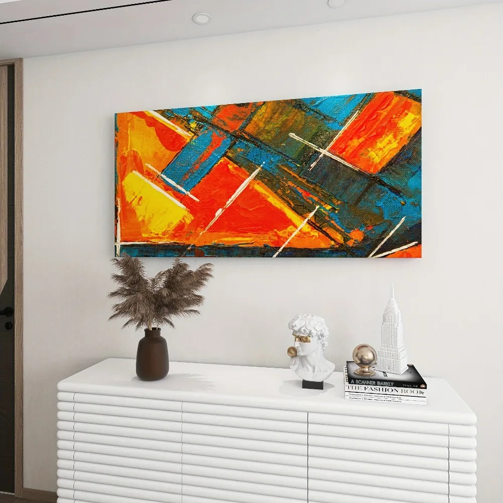 Hign-concerned Modern Abstract Canvas Mural for Living Room